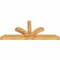 Ekena Millwork Richland Rough Sawn Timber Gable Bracket, Western Red Cedar, 96"W x 40"H x 6"D x 6"F, 10/12 Pitch GBW096X40X0606RIC00RWR - alternate 4